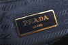 Authentic PRADA Tessuto Saffiano Nylon Leather 2Way Tote Bag BR4253 Navy 2958K