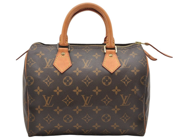 Authentic Louis Vuitton Monogram Speedy 25 Boston Hand Bag M41528 LV 2960K