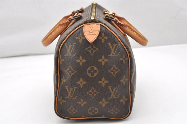 Authentic Louis Vuitton Monogram Speedy 25 Boston Hand Bag M41528 LV 2960K