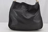 Authentic GUCCI Bamboo 2Way Shoulder Hand Bag Leather Black Junk 2961J
