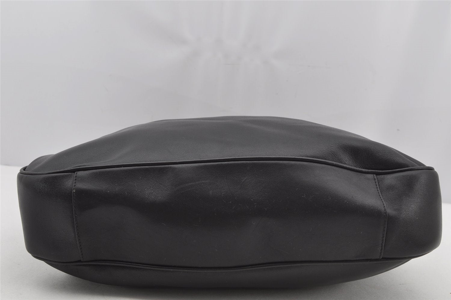 Authentic GUCCI Bamboo 2Way Shoulder Hand Bag Leather Black Junk 2961J