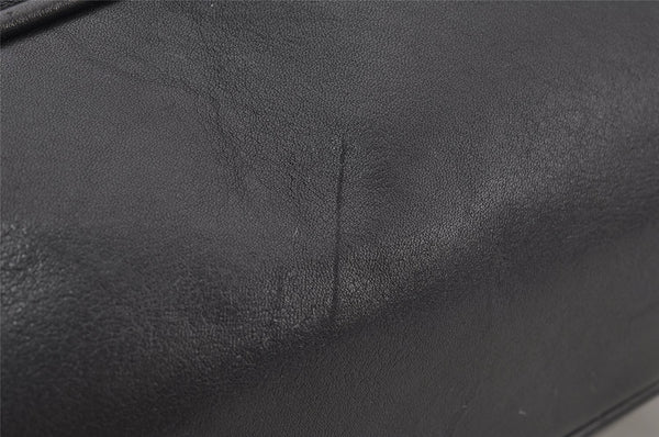 Authentic GUCCI Bamboo 2Way Shoulder Hand Bag Leather Black Junk 2961J