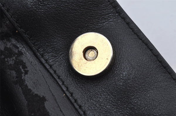 Authentic GUCCI Bamboo 2Way Shoulder Hand Bag Leather Black Junk 2961J