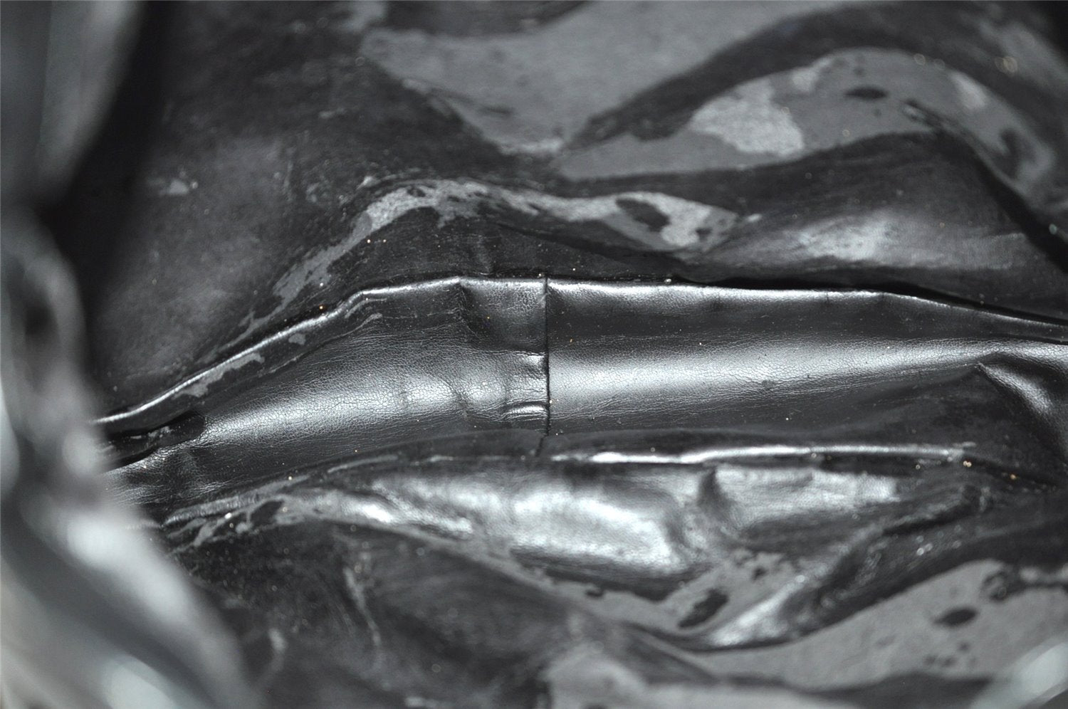 Authentic GUCCI Bamboo 2Way Shoulder Hand Bag Leather Black Junk 2961J