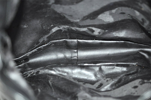 Authentic GUCCI Bamboo 2Way Shoulder Hand Bag Leather Black Junk 2961J