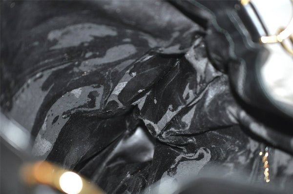 Authentic GUCCI Bamboo 2Way Shoulder Hand Bag Leather Black Junk 2961J