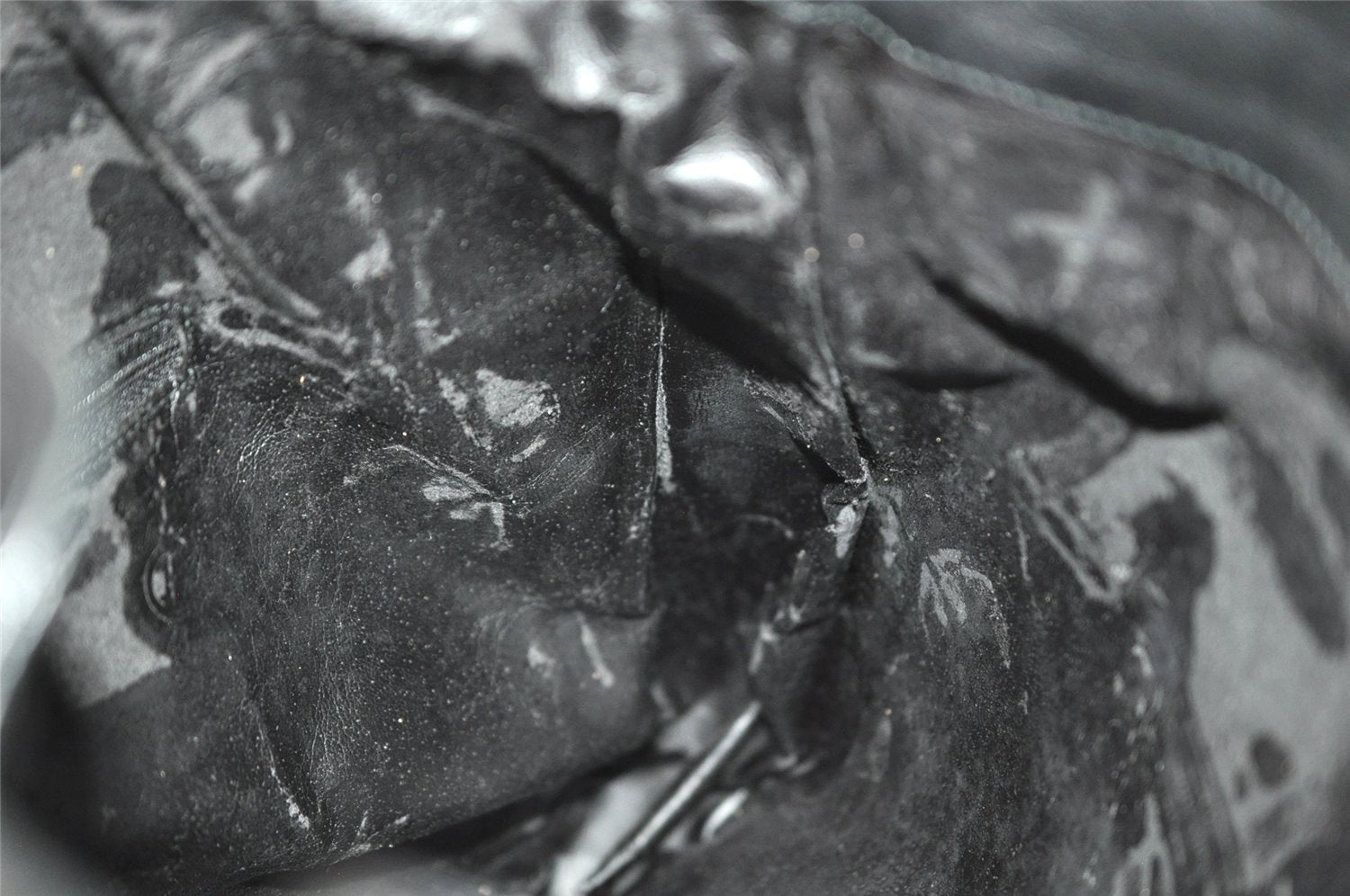 Authentic GUCCI Bamboo 2Way Shoulder Hand Bag Leather Black Junk 2961J