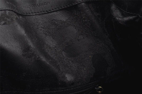 Authentic GUCCI Bamboo 2Way Shoulder Hand Bag Leather Black Junk 2961J