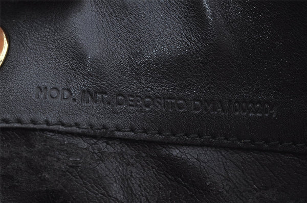 Authentic GUCCI Bamboo 2Way Shoulder Hand Bag Leather Black Junk 2961J