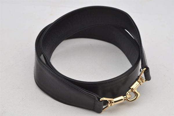 Authentic GUCCI Bamboo 2Way Shoulder Hand Bag Leather Black Junk 2961J