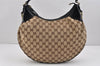 Authentic GUCCI Vintage Shoulder Hand Bag GG Canvas Leather 203927 Brown 2961K