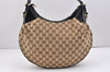 Authentic GUCCI Vintage Shoulder Hand Bag GG Canvas Leather 203927 Brown 2961K