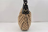Authentic GUCCI Vintage Shoulder Hand Bag GG Canvas Leather 203927 Brown 2961K