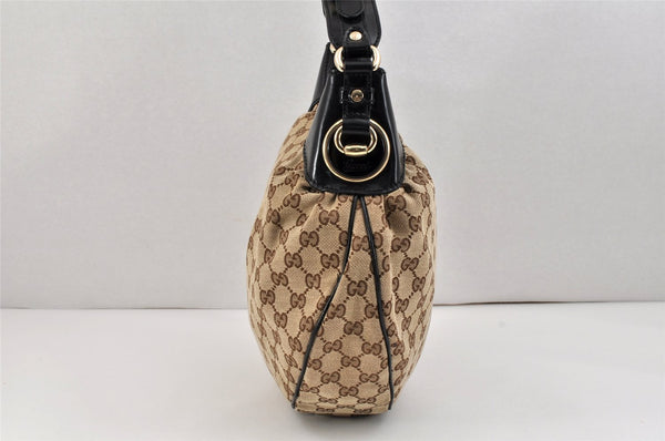 Authentic GUCCI Vintage Shoulder Hand Bag GG Canvas Leather 203927 Brown 2961K