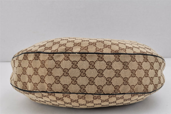 Authentic GUCCI Vintage Shoulder Hand Bag GG Canvas Leather 203927 Brown 2961K