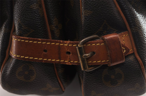 Authentic Louis Vuitton Monogram Saumur 30 Shoulder Cross Bag M42256 LV 2962I