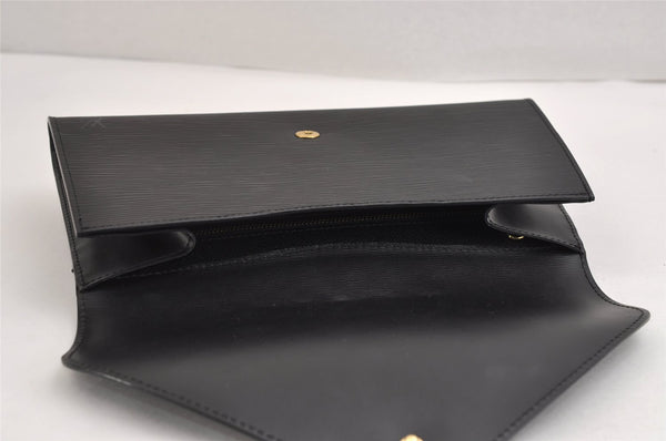 Authentic Louis Vuitton Epi Arts Deco Clutch Hand Bag Black M52632 LV 2962J