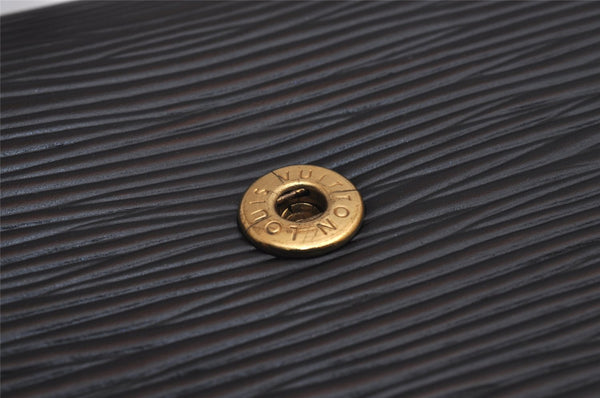 Authentic Louis Vuitton Epi Arts Deco Clutch Hand Bag Black M52632 LV 2962J