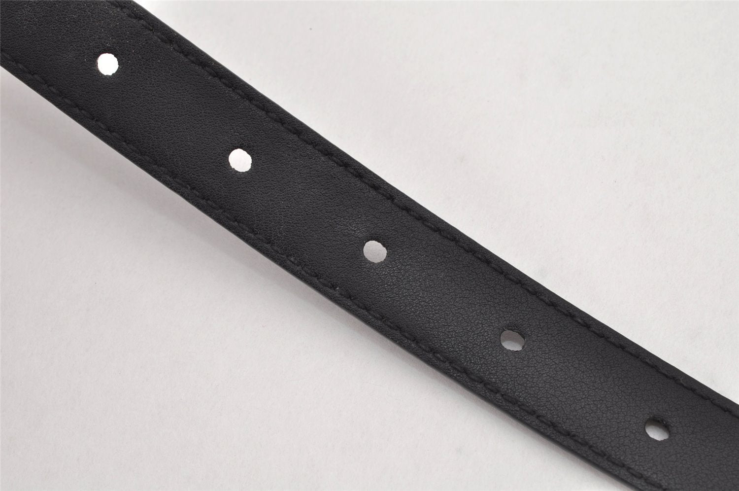 Authentic GUCCI Vintage Double G Belt Leather Size 70cm 29.5