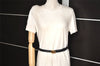 Authentic GUCCI Vintage Double G Belt Leather Size 70cm 29.5" 409417 Black 2962K