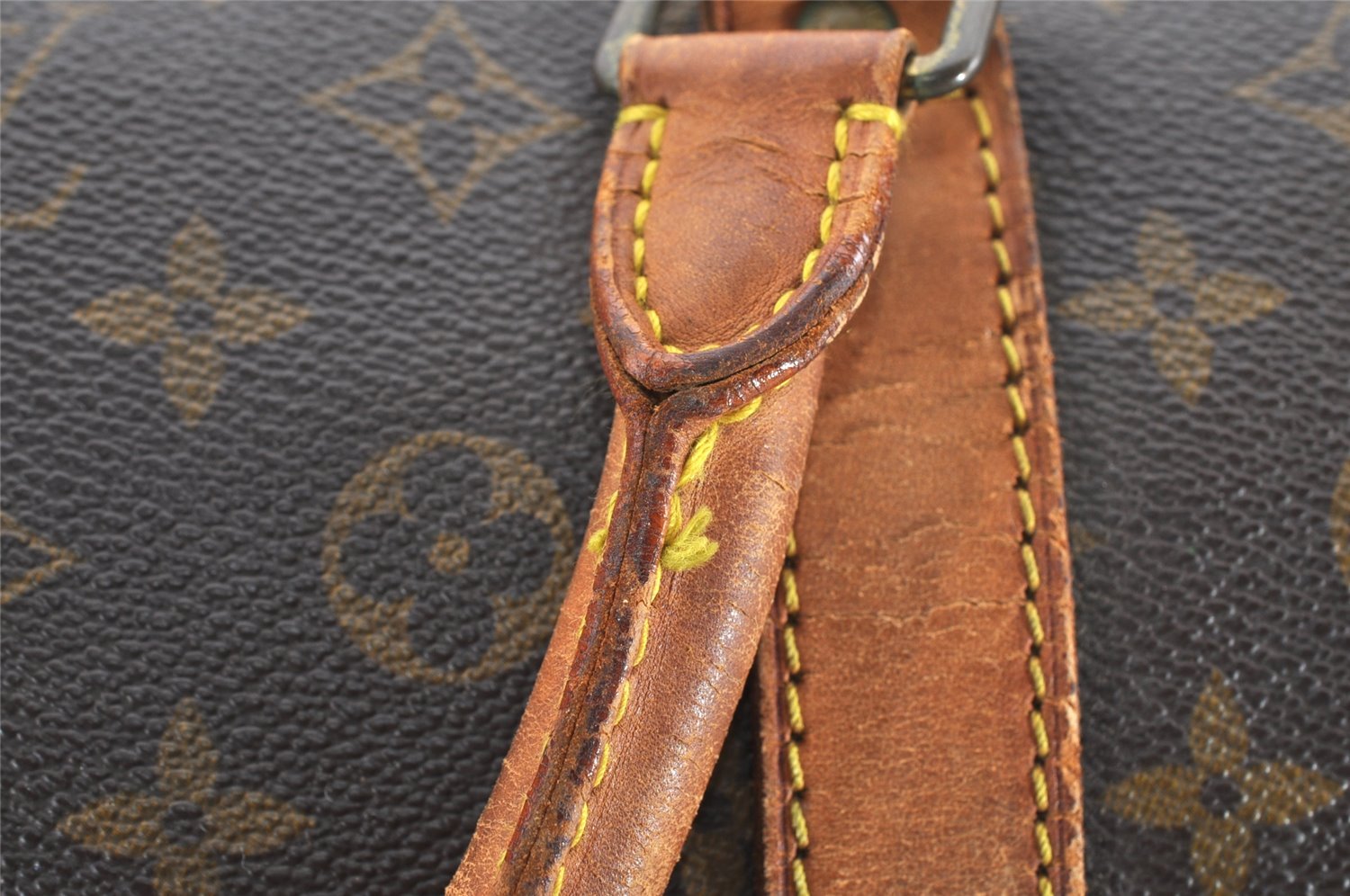 Authentic Louis Vuitton Monogram Keepall Bandouliere 60 M41412 Boston Bag 2963I