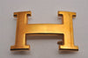 Authentic HERMES Vintage H Buckle for Constance Leather Belt Gold 2963J