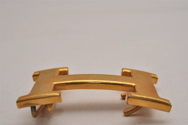 Authentic HERMES Vintage H Buckle for Constance Leather Belt Gold 2963J