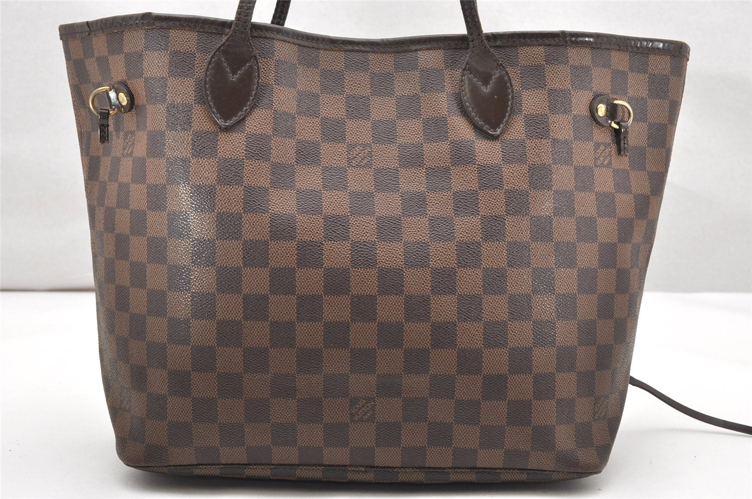 Authentic Louis Vuitton Damier Neverfull MM Shoulder Tote Bag N51105 LV 2963K