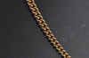 Authentic Christian Dior Gold Tone Rhinestone Chain Pendant Necklace CD 2964J