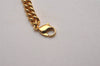 Authentic Christian Dior Gold Tone Rhinestone Chain Pendant Necklace CD 2964J