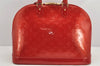 Authentic Louis Vuitton Vernis Alma GM Hand Bag Red M93596 LV 2965K