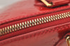 Authentic Louis Vuitton Vernis Alma GM Hand Bag Red M93596 LV 2965K