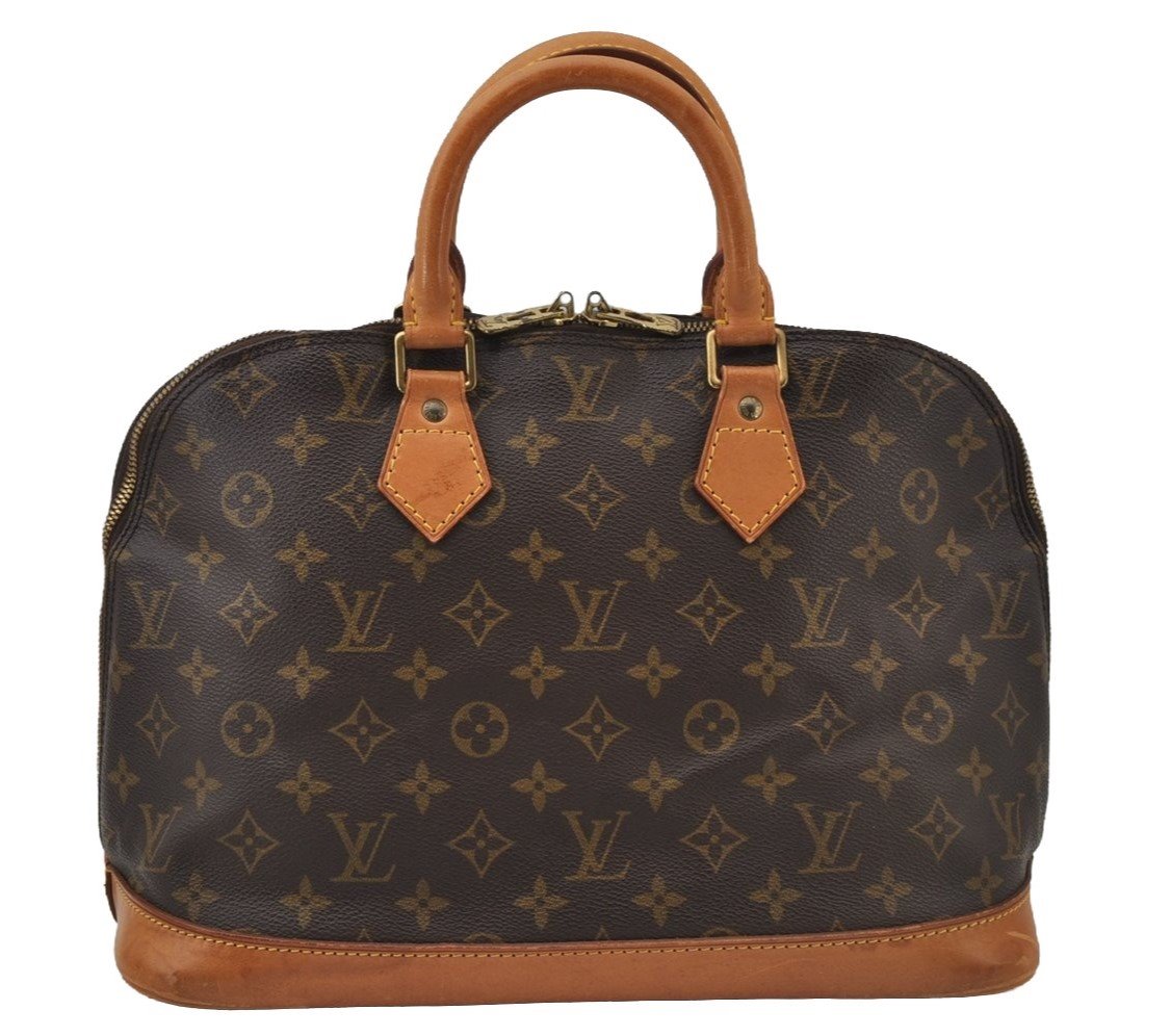 Authentic Louis Vuitton Monogram Alma Hand Bag Purse M51130 LV 2966J