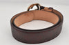 Auth GUCCI Guccissima Interlocking Belt GG Leather 80cm 31.5" 114876 Brown 2966K