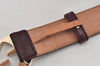 Auth GUCCI Guccissima Interlocking Belt GG Leather 80cm 31.5" 114876 Brown 2966K