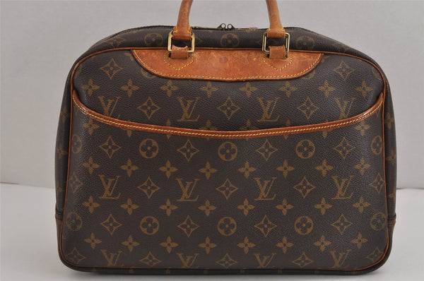 Authentic Louis Vuitton Monogram Deauville Hand Bag M47270 LV 2967J