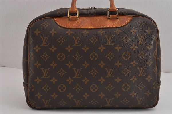 Authentic Louis Vuitton Monogram Deauville Hand Bag M47270 LV 2967J