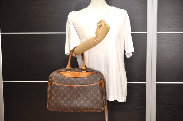Authentic Louis Vuitton Monogram Deauville Hand Bag M47270 LV 2967J