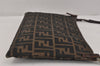 Authentic FENDI Vintage Zucca Shoulder Cross Body Bag Canvas Leather Brown 2967K