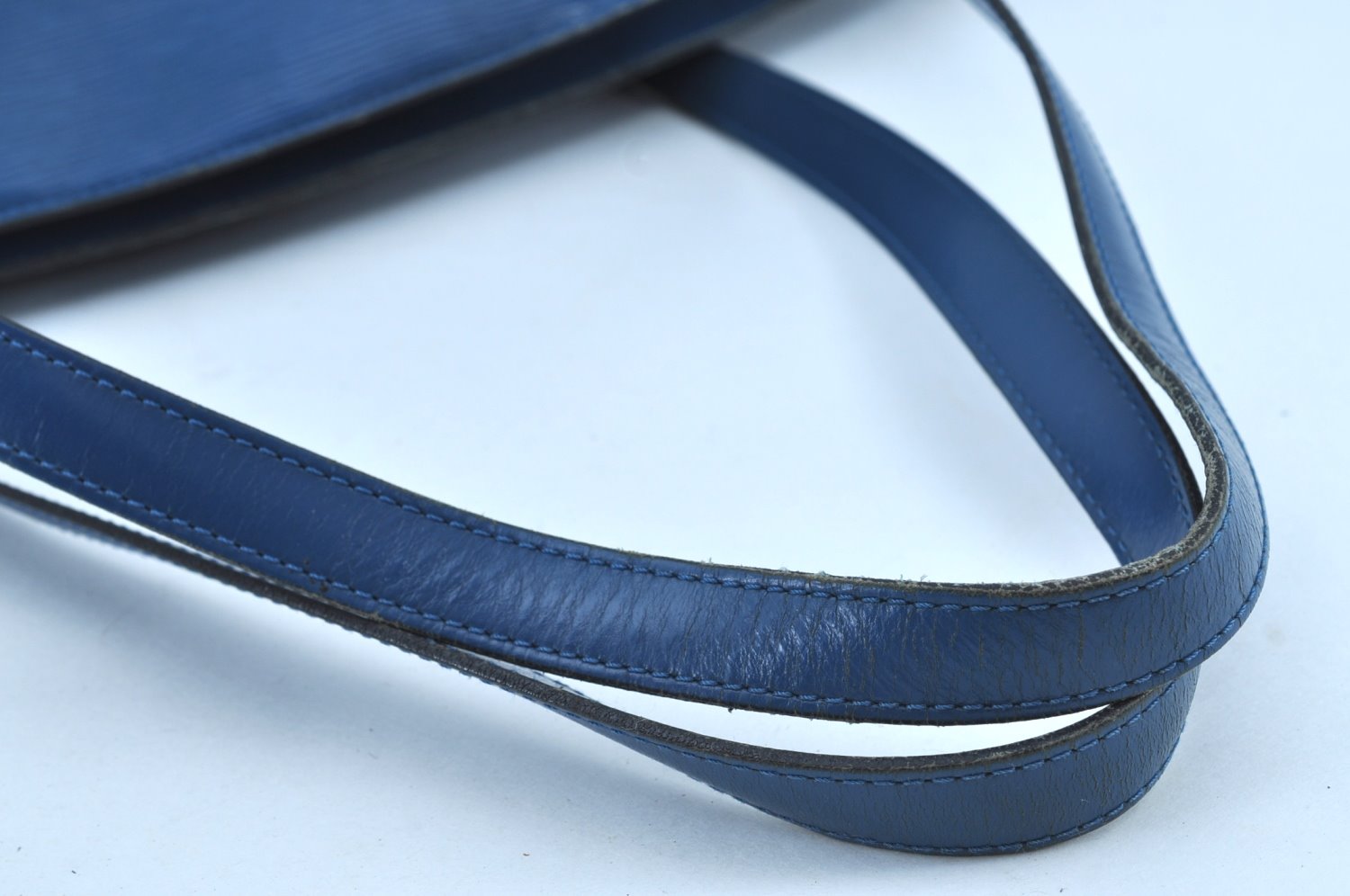 Auth Louis Vuitton Epi Saint Jacques Shopping Shoulder Bag Blue M52265 LV 2968H