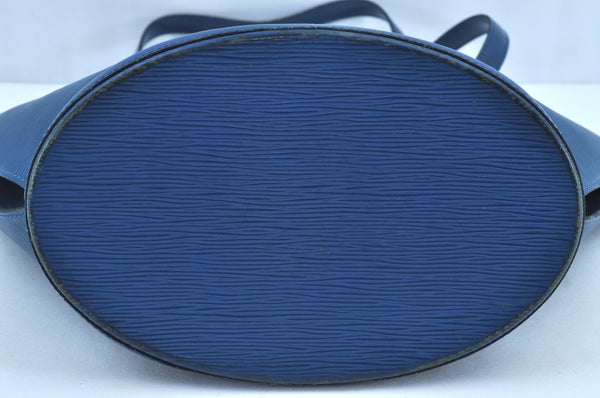 Auth Louis Vuitton Epi Saint Jacques Shopping Shoulder Bag Blue M52265 LV 2968H