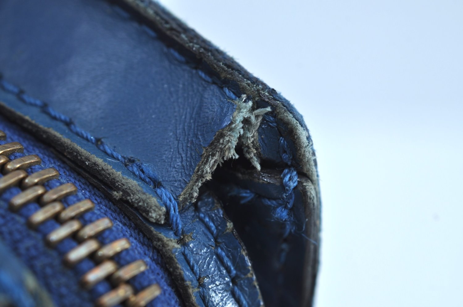 Auth Louis Vuitton Epi Saint Jacques Shopping Shoulder Bag Blue M52265 LV 2968H