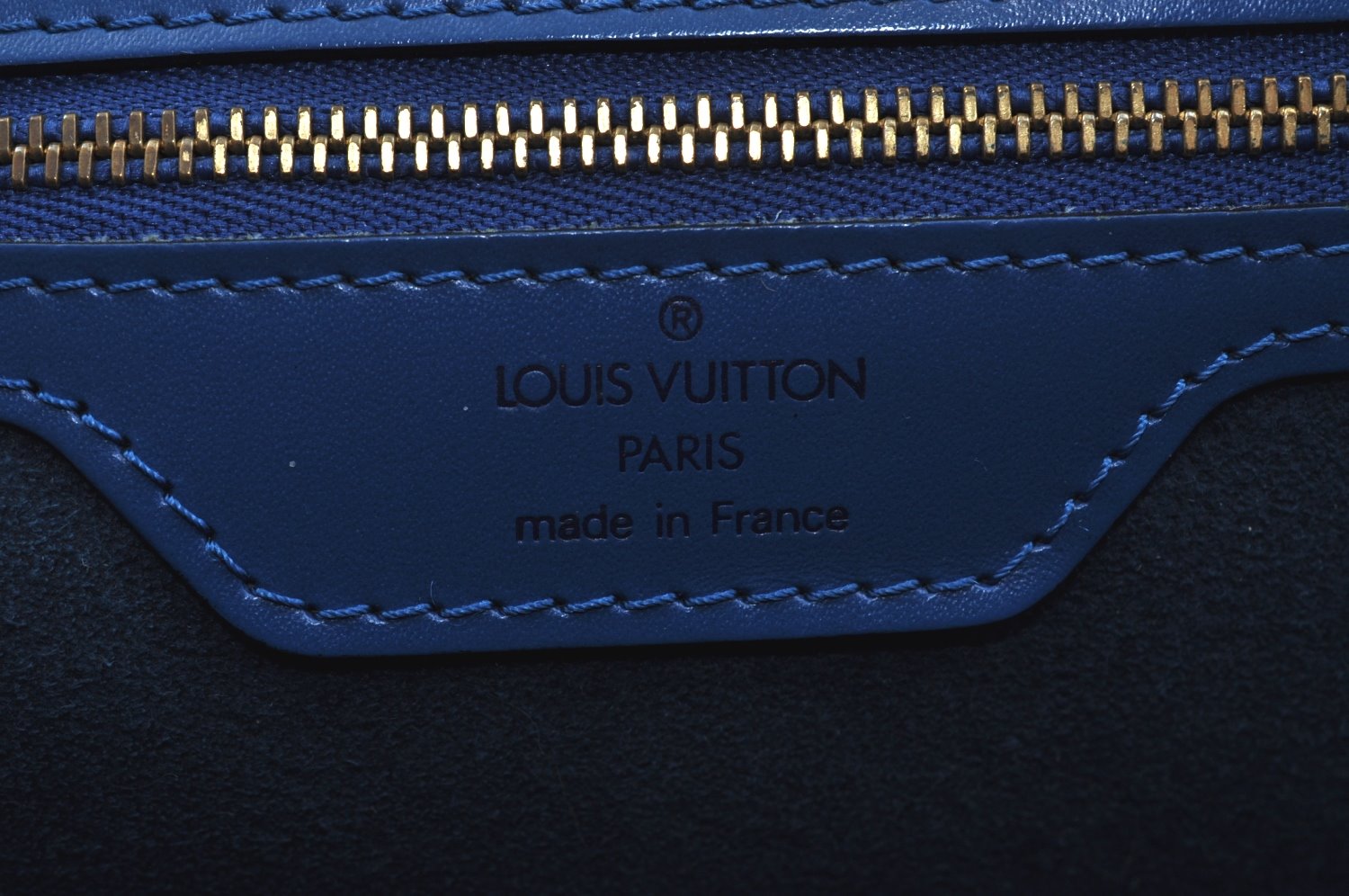 Auth Louis Vuitton Epi Saint Jacques Shopping Shoulder Bag Blue M52265 LV 2968H