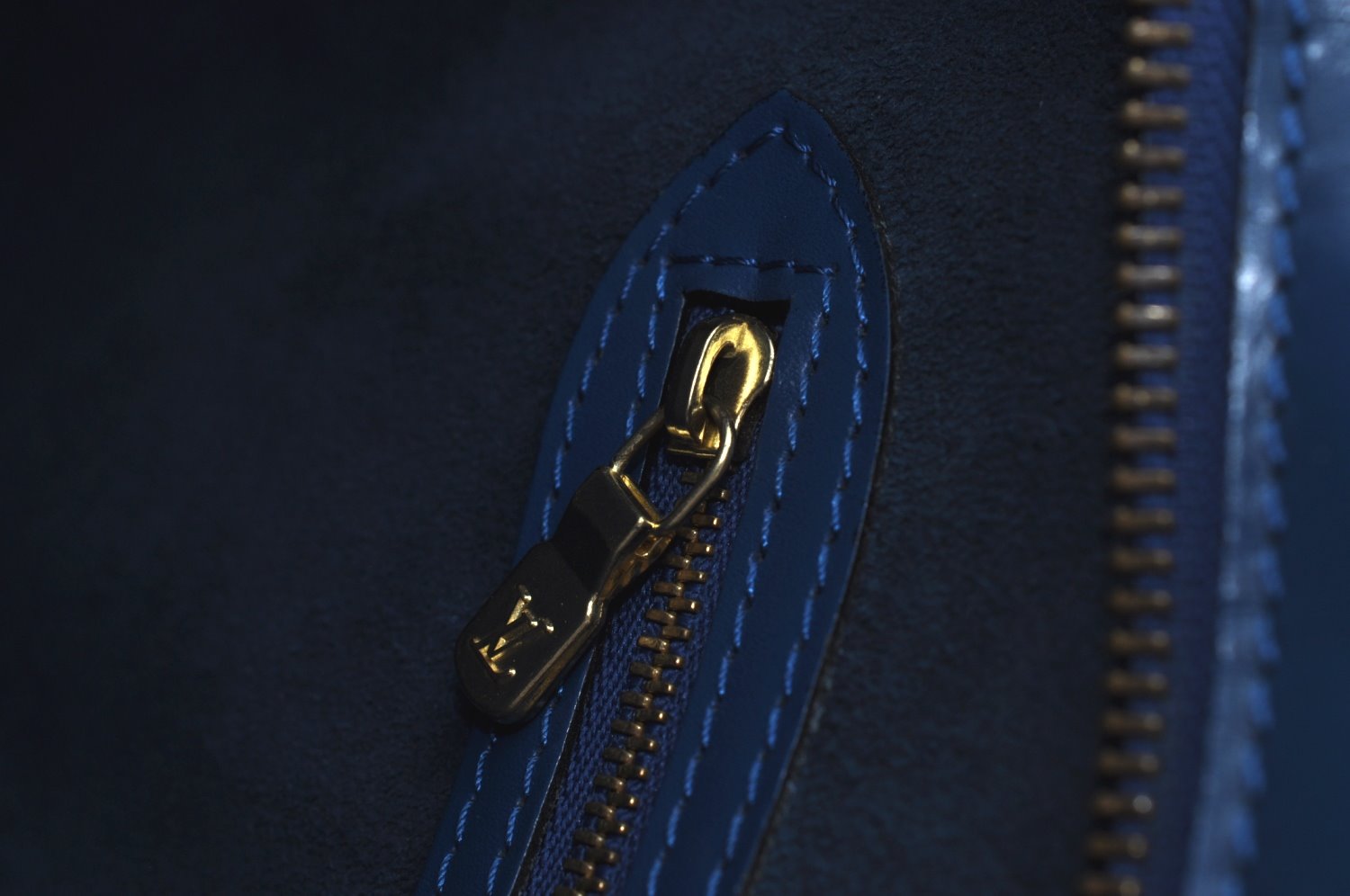 Auth Louis Vuitton Epi Saint Jacques Shopping Shoulder Bag Blue M52265 LV 2968H