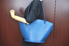 Auth Louis Vuitton Epi Saint Jacques Shopping Shoulder Bag Blue M52265 LV 2968H