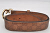 Authentic GUCCI Guccissima Heart Belt GG Leather 80cm 31.5" 245856 Brown 2968K