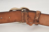 Authentic GUCCI Guccissima Heart Belt GG Leather 80cm 31.5" 245856 Brown 2968K