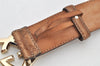 Authentic GUCCI Guccissima Heart Belt GG Leather 80cm 31.5" 245856 Brown 2968K