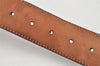 Authentic GUCCI Guccissima Heart Belt GG Leather 80cm 31.5" 245856 Brown 2968K