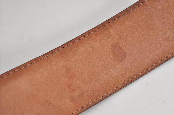 Authentic GUCCI Guccissima Heart Belt GG Leather 80cm 31.5" 245856 Brown 2968K